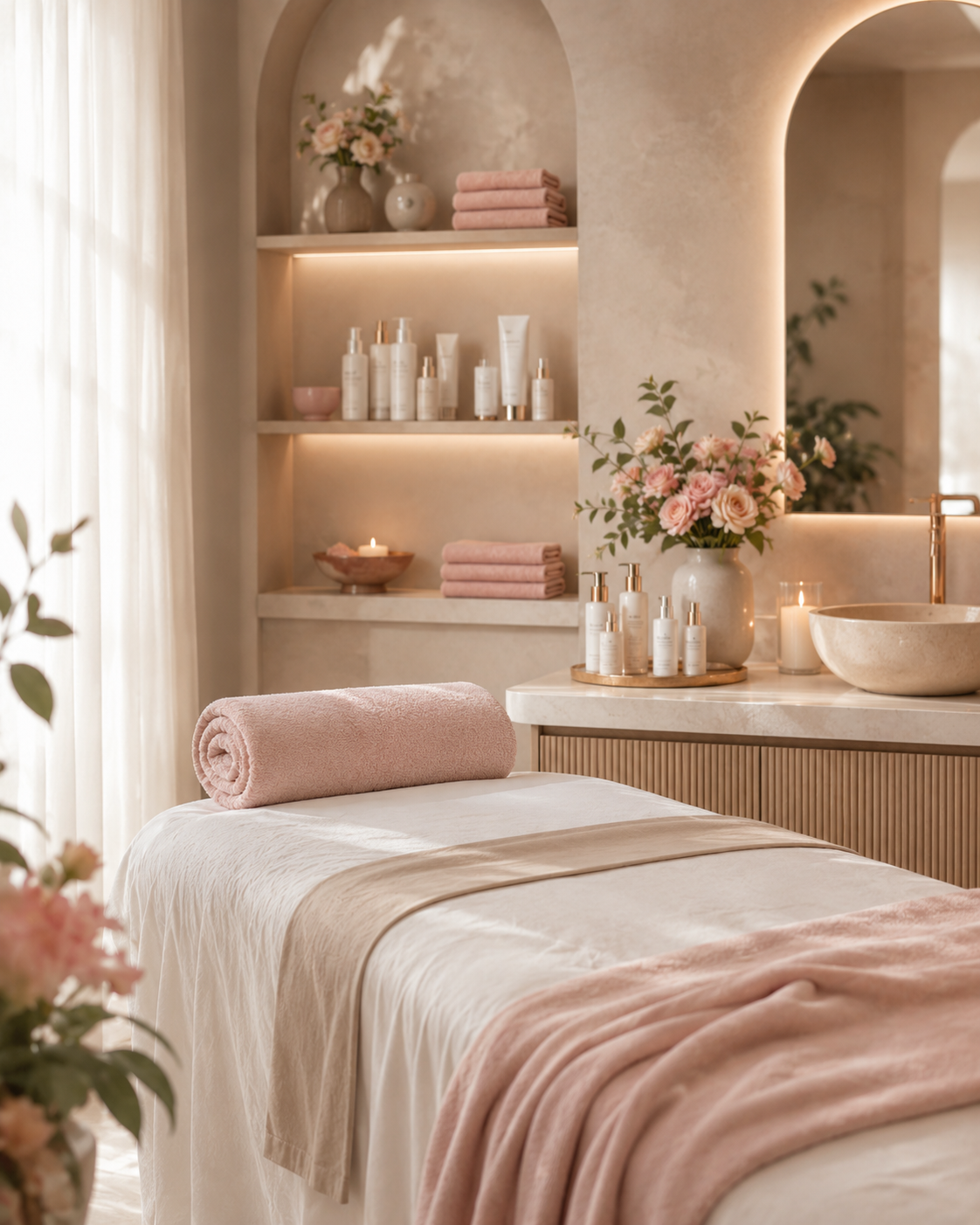 Eleganckie wnętrze premium beauty studio